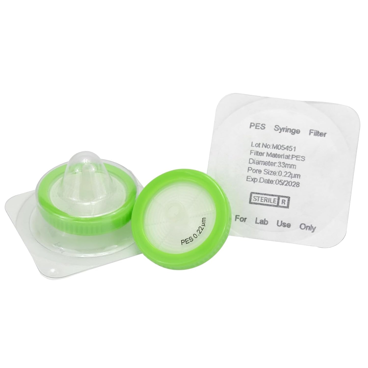 Sterile PES Syringe Filter 0.22μm (33mm)